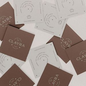 Carte de remerciement personnalisée, colorée, écologique, pliable sur une face, en papier cartonné, pour costumes - Product Image 4