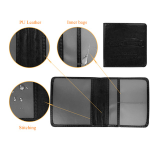 Wholesale Car Registration Insurance Card Holder Waterproof PU <strong>Leather</strong> Vehicle Glove <strong>Box</strong> Organizer Car Logo <strong>Document</strong> Holder