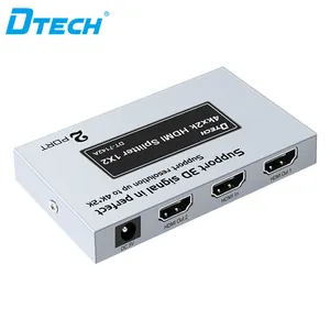DTECH factory wholesale v1.4 HDTV switch 1080p@60hz 1 input 2 output 4k video HDMI splitter
