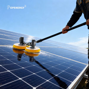 3.5M 5.5M alliage d'aluminium Double tête <span class=keywords><strong>Robot</strong></span> batterie avec brosse automatique DC AC panneau solaire nettoyage Machine à laver - Product Image 1