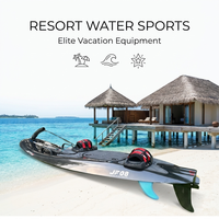 Prêt à expédier : Planche de surf à moteur Black Ocean Cruiser, Mode Sport, Véhicule aquatique marin, Dispositif de ski nautique avec aileron et coque