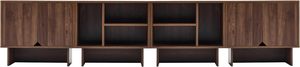 Meubles <span class=keywords><strong>TV</strong></span> en bois naturel avec design ondulé, 180 cm, grand meuble <span class=keywords><strong>TV</strong></span> en bois à 4 portes pour salon - Product Image 6