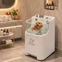 Baignoire de toilettage pour animaux de compagnie, commerciale, chauffante, en acrylique, de luxe, moderne, empilable, robuste, très demandée et rentable pour l'hiver, vente en gros