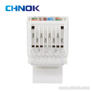 مقبس إيثرنت موديولار RJ45 UTP Cat6a 8P8C بزاوية 90 درجة للشبكات DP-KJ-8023 - Product Image 6