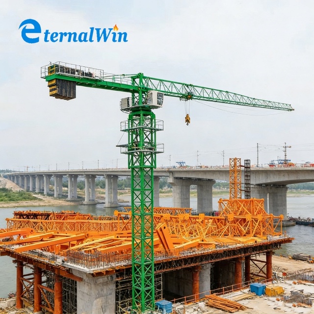 Philippines Mobile/Fixed Flat-top Self Erecting 4ton 8ton 10ton 12ton Building Construction Site Tower Cranes for Sale