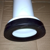 Tuyau d'évacuation blanc de haute qualité en promotion, durable, de 30 cm, droit et allongé, pour réservoir encastré de toilettes suspendues
