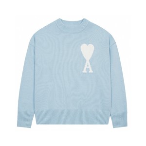 <span class=keywords><strong>Maglione</strong></span> Pullover <span class=keywords><strong>Ami</strong></span> per Uomo Lavorato a Maglia con Motivo 'Lettera d'Amore' Stile Streetwear con Logo Frontale Popolare tra le Coppie - Product Image 5