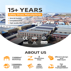 حذاء عمل أمان رجالي جديد مضاد للانزلاق ومقاوم للماء من الجلد الأصلي، مقدمة فولاذية لحماية فائقة - Product Image 6