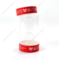 Boîte de présentation en PVC/PET transparent recyclable avec couvercle pour desserts, gâteaux au fromage, pizzas, nouilles, aliments pour bébés, chips, conserves et autres