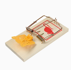 Piège <span class=keywords><strong>à</strong></span> souris classique en métal <span class=keywords><strong>à</strong></span> ressort, base en bois, piège <span class=keywords><strong>à</strong></span> rats <span class=keywords><strong>à</strong></span> haute sensibilité, tueur de rongeurs pour la lutte antiparasitaire <span class=keywords><strong>à</strong></span> la maison et au jardin - Product Image 1