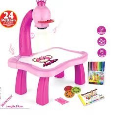 Trẻ Em Sơn Bảng Bàn LED Chiếu Nghệ Thuật Vẽ Bảng Học Tập Giáo Dục Đồ Chơi Trẻ Em Vẽ Máy Chiếu Đồ Chơi - Product Image 6