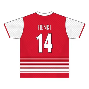 Camiseta de fútbol AC Milanes Camiseta personalizada para equipos de fútbol y jugadores con 100% poliéster Transferencia de calor Impreso Servicio OEM - Product Image 3