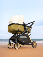 Poussette bébé Weilebao nouvelle génération, pliable, multifonctionnelle, en alliage d'aluminium, 3 en 1, avec siège auto