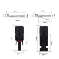 Connecteur solaire photovoltaïque IP67 étanche mâle/femelle 1000V 30/50A pour câble de panneau solaire photovoltaïque