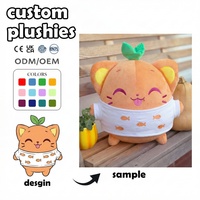 Peluches d'anniversaire personnalisées avec logo, jouets en peluche, peluche singe personnalisée, peluche souriante, poupée en peluche