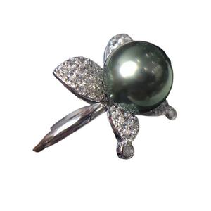 Support d'accessoires en argent S925 pour bijoux DIY avec perles rondes de 7-9 mm 10423-Simple Support pour perles en vrac - Product Image 5