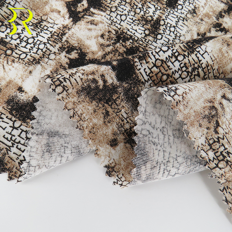 Новейшая Мягкая трикотажная ткань 30S 100% R из вискозы с принтом на заказ, цена за метр для футболки