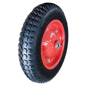 3.00-8 Luftreifen mit Kunststofffelge für Schubkarren, Lenkrollen mit Gummirad, 150 kg Tragfähigkeit - Product Image 1