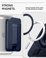 Portefeuille magnétique anti-RFID avec logo personnalisé, porte-cartes en cuir PU N52 pour Samsung Galaxy S25 S24 Ultra Z Fold Flip