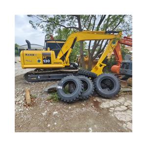 Excavadoras usadas de alta calidad de 13 toneladas Komatsu PC130 99% nuevo equipo de construcción de sistema hidráulico a la venta - Product Image 1