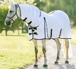 Tapis d'été pour chevaux conçus pour refléter la chaleur, ventiler la sueur et protéger la peau sensible de l'exposition au soleil - Product Image 2