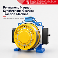 Moteur d'ascenseur synchrone à aimant permanent GTW7A de 320 kg à 630 kg, sans engrenages, pour usage passagers
