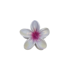 Fermaglio per Capelli Frangipani Elettroplaccato 8Cm, Pinza Decorativa a Fiore - Product Image 1