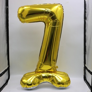 Palloncino in lamina <span class=keywords><strong>d</strong></span>'<span class=keywords><strong>oro</strong></span> a forma di numero, decorazione per Capodanno, fabbrica BSCI, palloncino metallico in pellicola di alluminio Mylar - Product Image 2