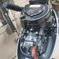 Motor Perahu Luar Papan 2 Tak 15HP 63V Portabel, Tersedia, untuk Kano Kayak Perahu Karet