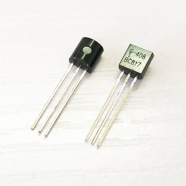 BC817 TO-92 Bipolar Transistor Through Hole Switching Amplifier Applications 45V 500mA NPN General Purpose Transistor BC817
