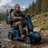 Nuevo Diseño R4SE, Scooter Eléctrico Ligero y Elegante de Cuatro Ruedas para Adultos con Discapacidad