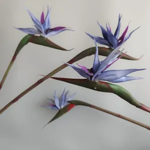 Fleur artificielle de qualité supérieure en latex, oiseau de <span class=keywords><strong>paradis</strong></span>, décoration intérieure, fleurs haut de gamme - Product Image 2