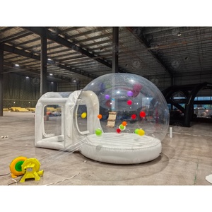 Casa Gonfiabile a Bolle con Trampolino e Cupola Trasparente in PVC con Ventilatore per Feste - Product Image 5