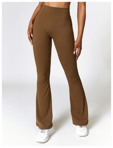 Loungewear évasé court femme cal large culture Mini Nylon pli doux grand Luluflare maternité Scrunch pantalon 2pc colorant Flare Leggings - Product Image 6