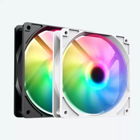 Ventilateur de boîtier d'ordinateur de bureau RGB 12 cm avec interface 6 broches OEM AntarcChill, éclairage interne, adapté au ventilateur de refroidissement du processeur.