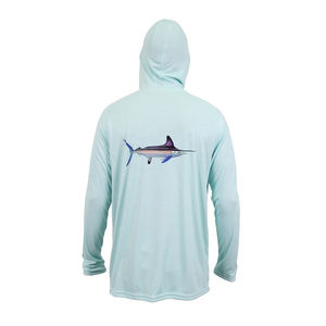 カスタム長袖釣りパーカーUPF50パフォーマンスシャツポリエステル日焼け止め釣り服防水昇華 - Product Image 5