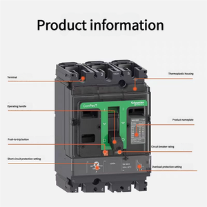Interruptor Automático de Caja Moldeada NSX400F 400A 3P3D, NSX400F TM400D 3P, Capacidad de Ruptura de 100kA, Voltaje de 400V - Product Image 4