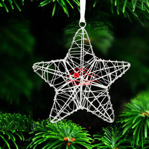 <b>Hanging</b> Christmas <b>Star</b> for Indoor & Outdoor Decor Wholesale Low Price Metal Wire <b>Hanging</b> <b>Star</b> for Christmas Ornaments - Product Image 1