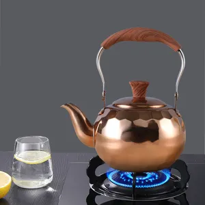 古董茶壶耐用厨房大尺寸2.5L至6L容量，适合酒店餐饮古董茶壶