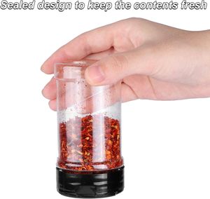 150ml Mini Muối <span class=keywords><strong>Shaker</strong></span> Chai PET gia vị Jar nhãn gia vị gia vị lọ với nắp lật - Product Image 4