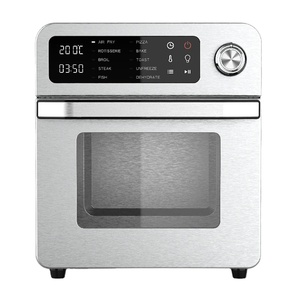 Four friteuse à air tout en acier inoxydable 18L 25L XXL Four friteuse à air électrique intelligent Cuisinière à commande numérique Four airfyers à chauffage haut + bas - Product Image 4
