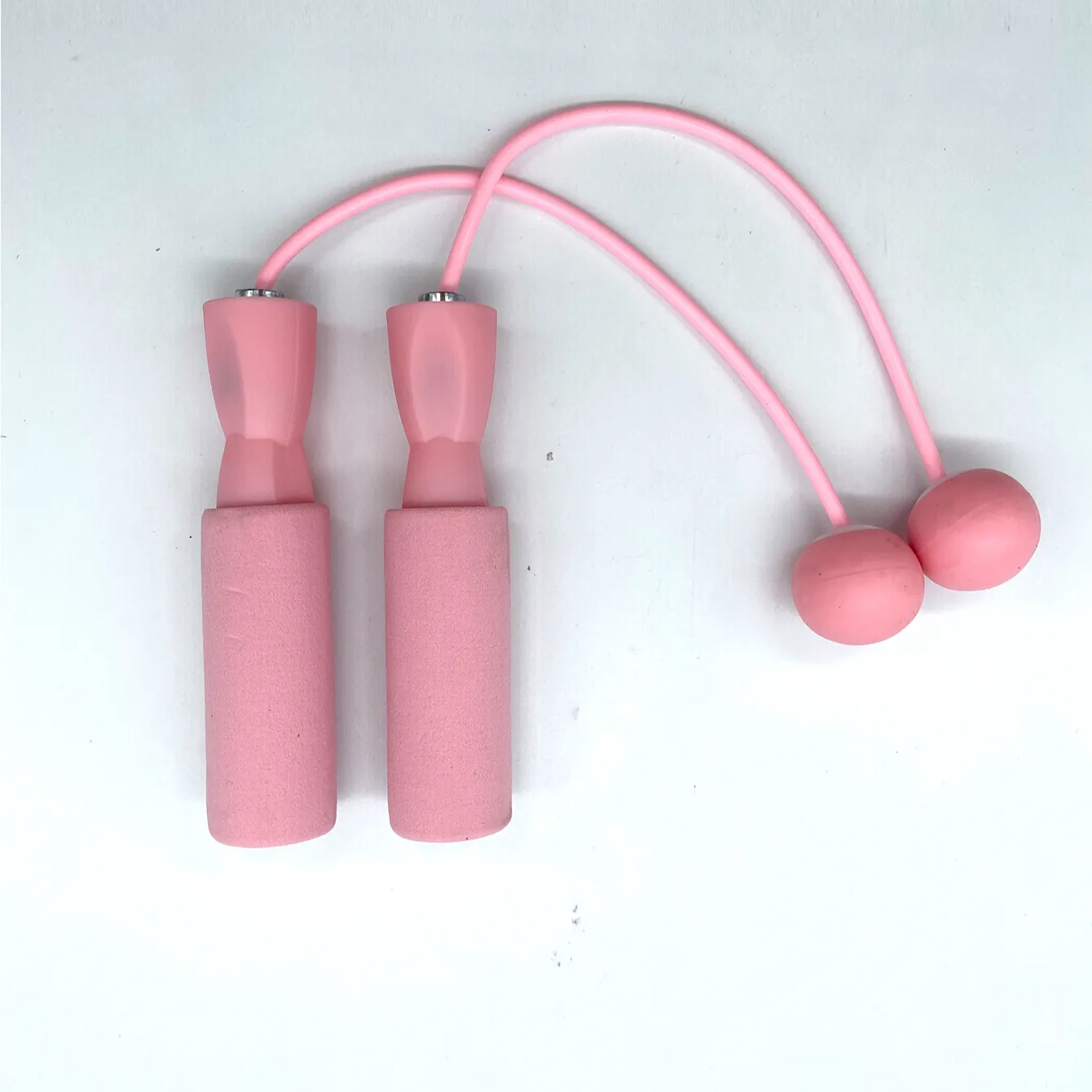 2023 Hot Selling PVC Double Bearing cordless Custom skipping jump rope With Balls and Spare Cord