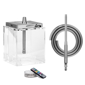 Original Rusia elegante Hoob Hookah Atom acrílico portátil viaje coche fiesta Camping hogar fiesta Club Bar Hookah Shisha Chicha - Product Image 1