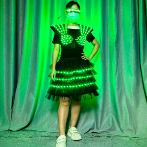 Disfraz creativo LED brillante para mujer; Traje de actuación de baile para Bar KTV Atmosphere Liquor Prop - Product Image 3