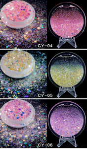 Paillettes en vrac personnalisées en forme d'étoile, de lune, de feuille et de lettres, à paillettes irrégulières et épaisses pour la résine, les gobelets, l'artisanat et les sapins de Noël - Product Image 6