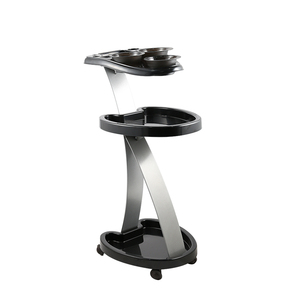 Carro <span class=keywords><strong>de</strong></span> Peluquería <span class=keywords><strong>de</strong></span> 3 Niveles con Cuenco <span class=keywords><strong>para</strong></span> Tinte, Ruedas <span class=keywords><strong>de</strong></span> Nylon Anti-Enredos y Marco <span class=keywords><strong>de</strong></span> Aluminio, <span class=keywords><strong>para</strong></span> Salones y Barberías - Product Image 5