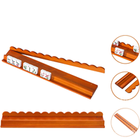 Plateaux en bois dur de qualité supérieure, 4 pièces, durables, avec pousseurs américains de 20 pouces, support en bois pour Mahjong et tuiles de Mahjong avec règles
