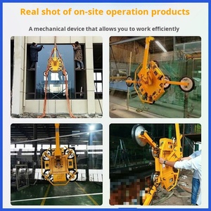 Grue de levage à ventouse électrique Hofujng facile à utiliser pour le chargement de verre de mur-rideau avec une capacité de 400 kg pour tôles métalliques - Product Image 5