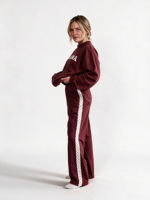Pull-over imprimé esthétique pour femme, col montant, tendance, décontracté, doux, pour tous les jours, en nylon/coton respirant