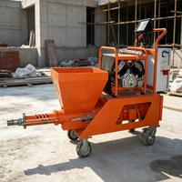 Machine de pulvérisation de mortier de ciment à haute efficacité, automatique, pour le travail de plâtrage des murs
